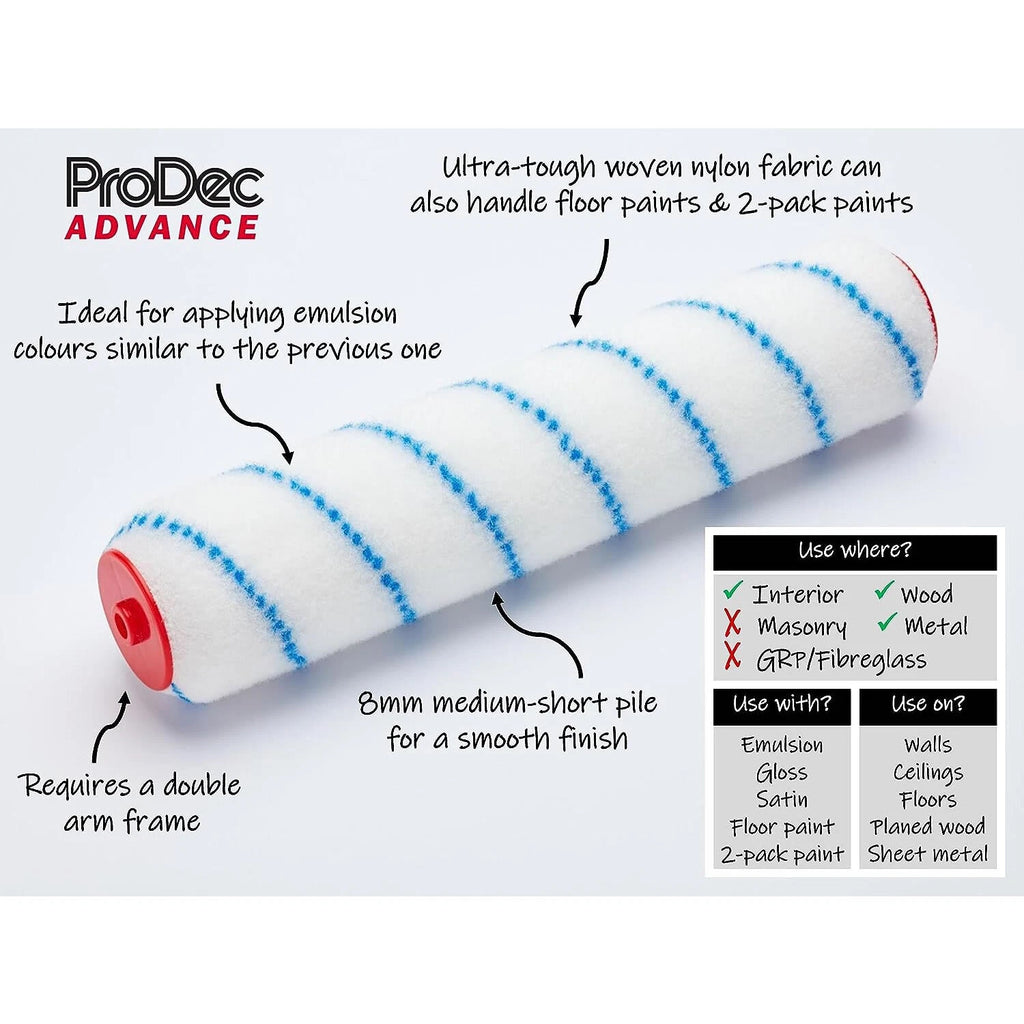 ProDec Advance 12" x 1.75" Short Pile Floor Painting Roller 12" (300mm)