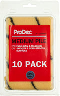 PRODEC 4" Medium Pile Tiger Stripe Emulsion Roller Sleeves 10-Pack