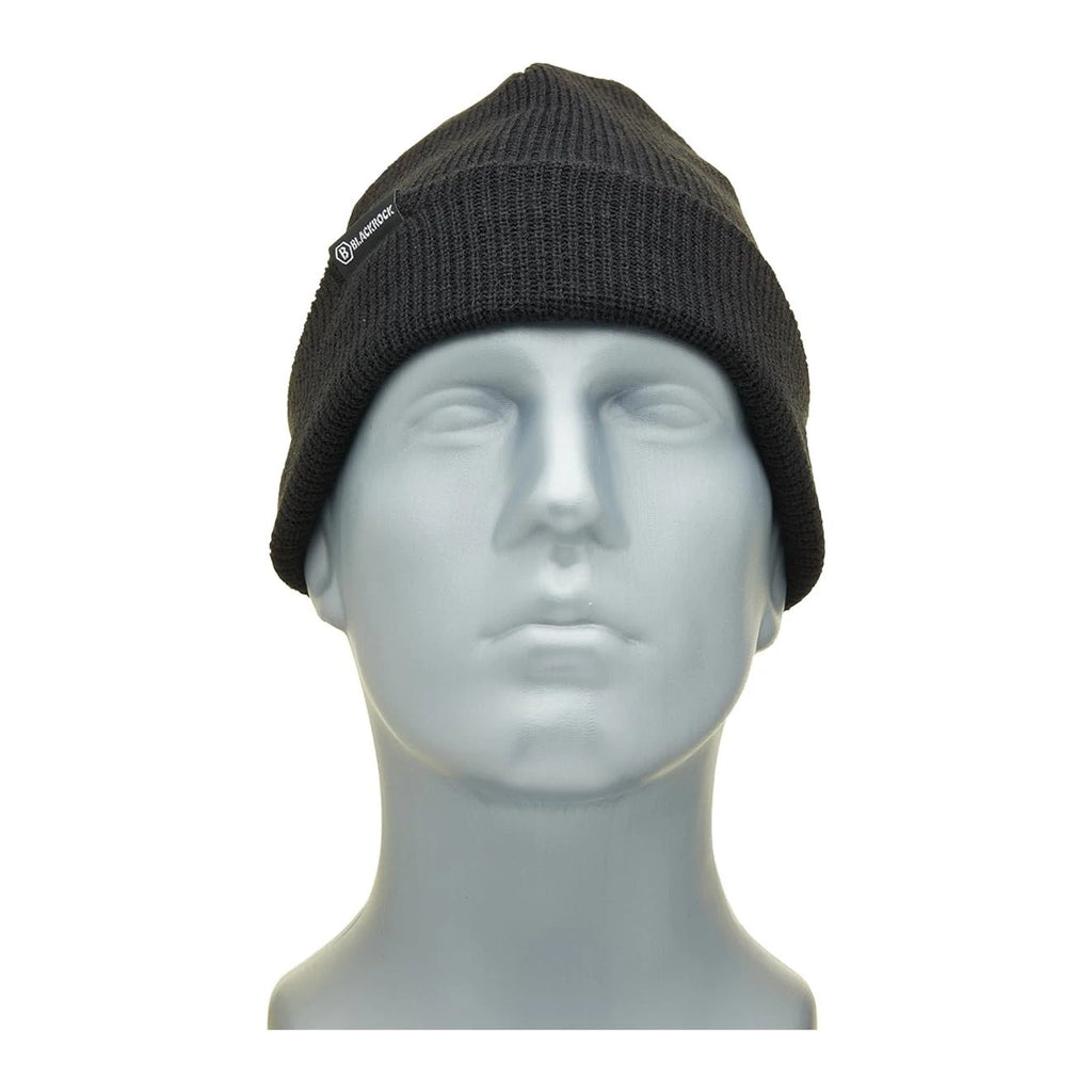 Blackrock Unisex Black Thermal Beanie Hat,Lightweight Running Skull Cap,One Size