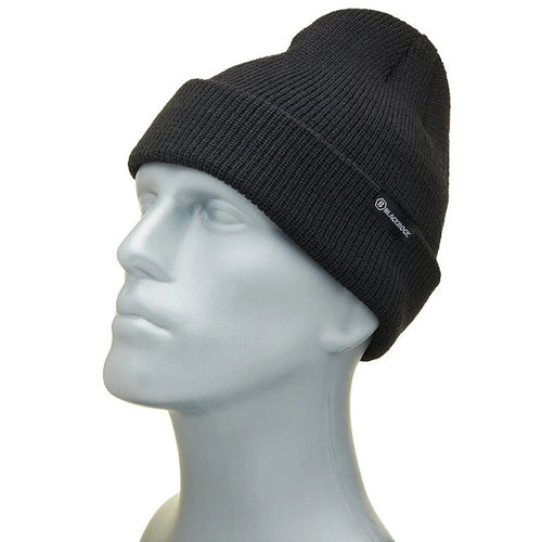 Blackrock Unisex Black Thermal Beanie Hat,Lightweight Running Skull Cap,One Size