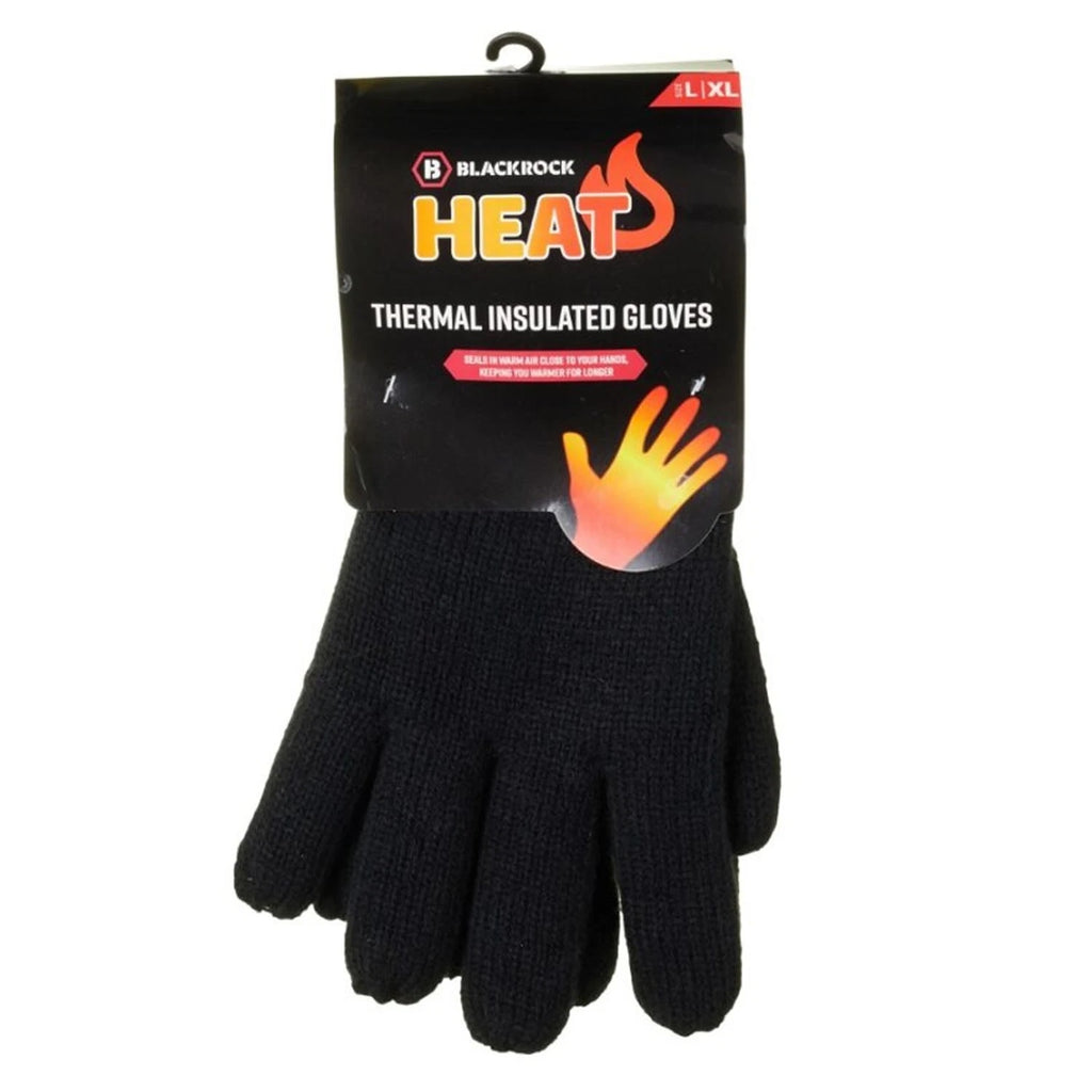 Blackrock HEAT Thermal Gloves, Mens Gloves, Womens Gloves, Winter Gloves, Black