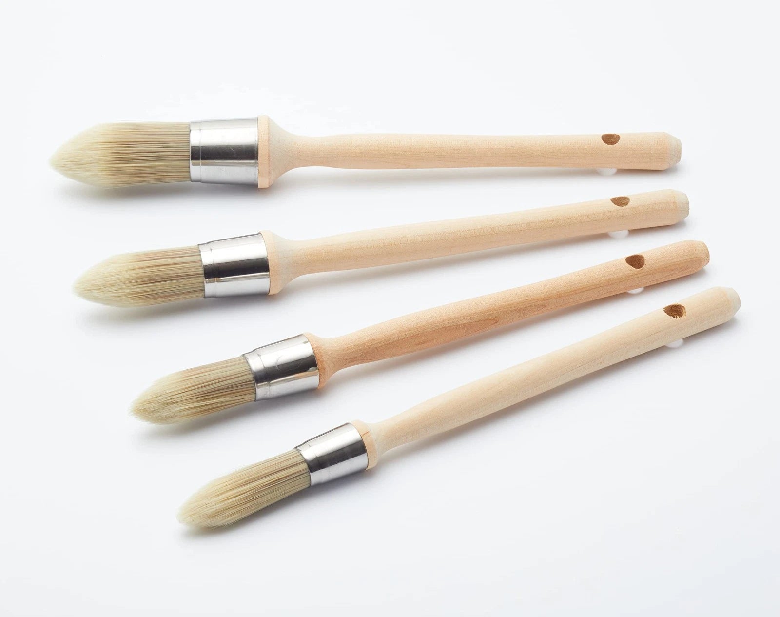ProDec 4 Peice Pointed Sash Brush Set Synthetic Filaments Fine Finish
